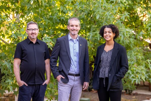 Image of planning division left to right: Andrew Orfila, Mike Becker, and Mia Lewis